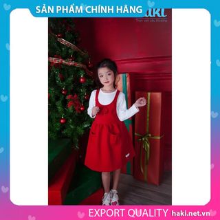 Váy yếm đỏ cho bé gái HK036-HAKI