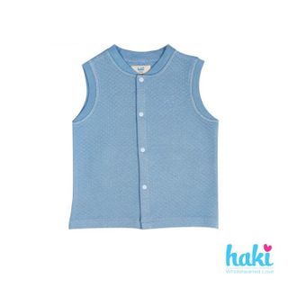 Áo gile cho bé vải sợi tre chần bông cao cấp Haki - Bamboo BB018