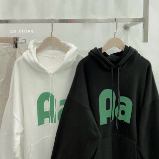 Áo hoodie tay phồng in Aa chất thun nỉ form dưới 68kg