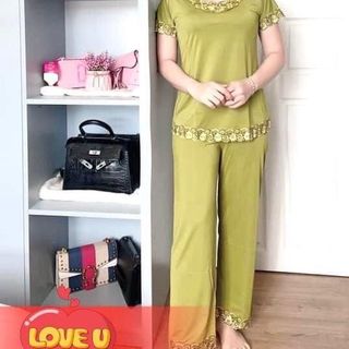 [4 Size 50-82kg] Đồ Bộ Thun Lạnh Quần Dài Tay Ngắn Chất Liệu Thun Lạnh Co Giãn 4 Chiều, Nhẹ Nhạng, Thấm Mồ Hôi Tốt giá sỉ