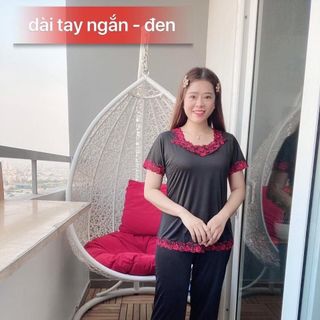 [4 Size 50-82kg] Đồ Bộ Thun Lạnh Quần Dài Tay Ngắn Chất Liệu Thun Lạnh Co Giãn 4 Chiều, Nhẹ Nhạng, Thấm Mồ Hôi Tốt
