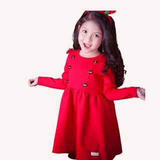 Váy bé gái đỏ Happy Princess - Haki-đỏ giá sỉ