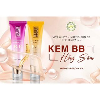 [Chính hãng] Kem BB Hồng Sâm The Nature Book HÀN QUỐC - Vita White Jinseng Sun BB SPF 50+/PA+++ giá sỉ