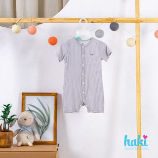 Bộ romper (Body đùi) vải gỗ sồi (Modal) cho bé sơ sinh chính hãng HAKI BM020