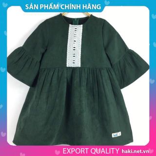 Váy da lộn phối ren cho bé gái HAKI-HK491