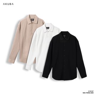 ÁO SƠ MI TAY DÀI AKUBA 01J0167