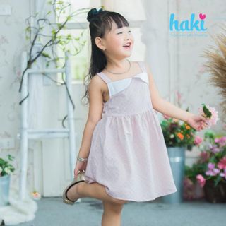 Váy cúp ngực bé gái HAKI - HK482, đầm hè cho bé gái từ 10-27kg (Hoa cúc hồng) giá sỉ