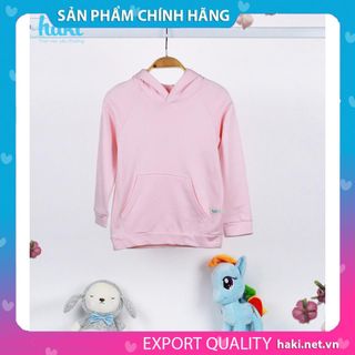 Áo hoodie nỉ da dá bé gái - hồng HAKI