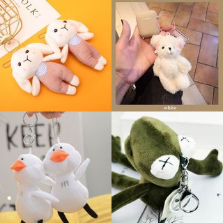 Móc khóa móc treo balo, túi, cặp sách hình thú bông ngộ nghĩnh dễ thương siêu xinh