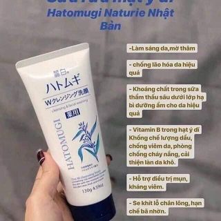 Sữa rửa mặt Hatomugi Nhật Bản 130g