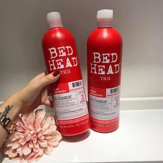 Dầu gội Tigi Bedhead 750ML Chính hãng - Cặp gội xả Tigi Đỏ phục hồi tóc hư tổn cấp độ 3, giảm gãy rụng