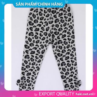 Quần legging bé gái Haki- Kẻ, da báo