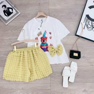 Bộ gấu nơ xốp