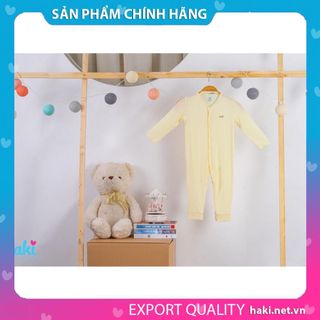 Body dài tay cho bé vải gỗ sồi cao cấp (Modal) HAKI- bodysuit cho bé sơ sinh BM007