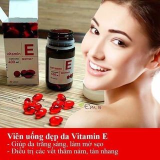 Viatmin E đỏ 400mg của Nga - hàng chính hãng