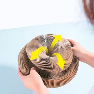 Bộ Đồ Chơi Cho Mèo Cào Móng Xoay Tròn Ma Thuật