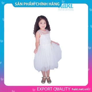 Váy công chúa trắng cho bé gái HAKI