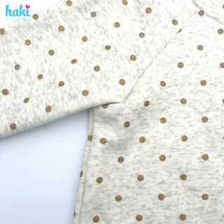 Áo chấm bi cào bông - ghi HK022