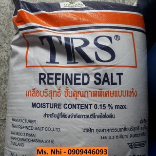 Muối tinh khiết - Muối ăn - NaCl - Refined Salt bao 50kg