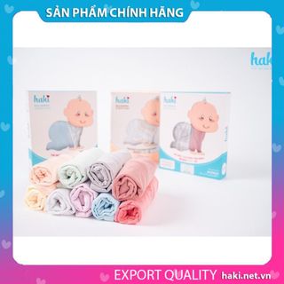 Bộ quần áo cộc tay cho bé Haki vải sợi tre cao cấp BB023