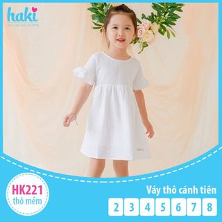 Váy bé gái thô cánh tiên HAKI - trắng