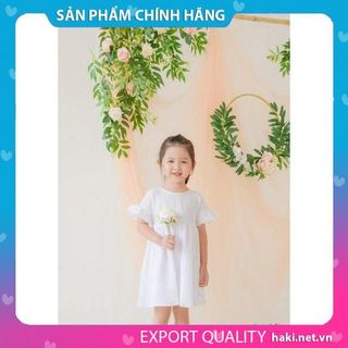 Váy bé gái thô cánh tiên HAKI - trắng