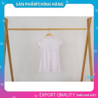 Váy bé gái cotton khoét giọt lệ HAKI - họa tiết nơ HK250