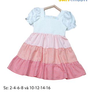 Đầm smock 3 tầng