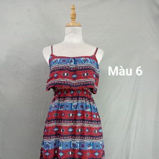 Đầm lanh 2 dây bèo ngực