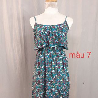 Đầm lanh 2 dây bèo ngực