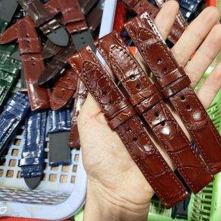 Dây Đồng Hồ - Dây Da C.á S.ấ.u Chất Liệu Da Bò Thật - made in Việt Nam