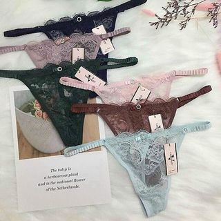 Quần lót nữ gợi cảm - Combo 5 quần lọt khe ren mềm min chun hông sexy ôm dáng tạo đường cong quyến rũ 8001