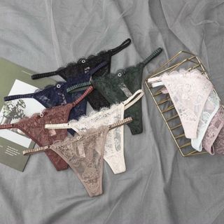 Quần lót nữ gợi cảm - Combo 5 quần lọt khe ren mềm min chun hông sexy ôm dáng tạo đường cong quyến rũ 8001