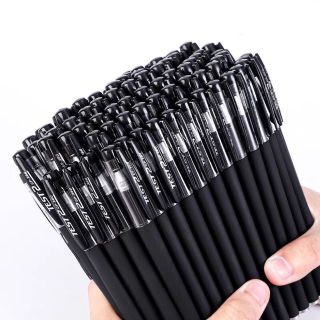 Bút bi viết chữ đẹp ngòi 0.5mm mực Gel có nắp màu mực xanh, đỏ, đen giá sỉ