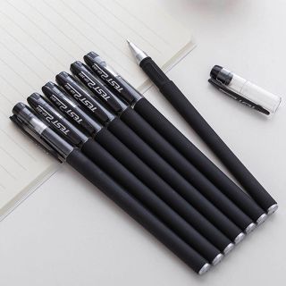 Bút bi viết chữ đẹp ngòi 0.5mm mực Gel có nắp màu mực xanh, đỏ, đen