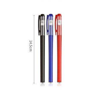 Bút bi viết chữ đẹp ngòi 0.5mm mực Gel có nắp màu mực xanh, đỏ, đen