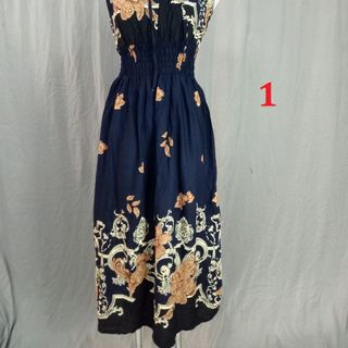 Đầm maxi cổ buộc lanh thái