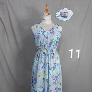Đầm maxi voan sát nách