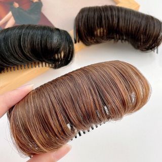Kẹp tóc giả tự nhiên có đệm nâng chiều cao dành cho nữ