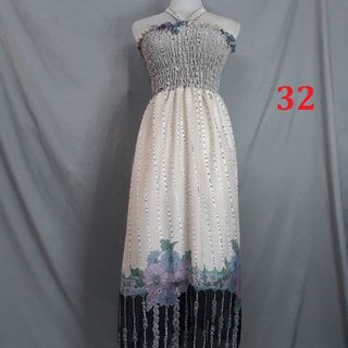 Đầm maxi voan đi biển cúp ngực