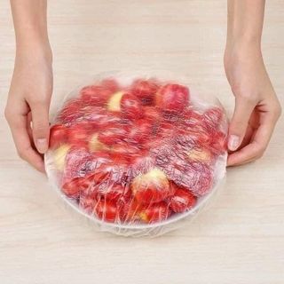 Set 100 màng bọc thực phẩm có chun co dãn tái sử dụng