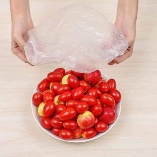 Set 100 màng bọc thực phẩm có chun co dãn tái sử dụng