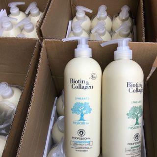 Dầu gội Biotin collagen, dầu gội phục hồi tóc hư tổn và kích thích mọc tóc [Hàng Chính Hãng] 1000ml