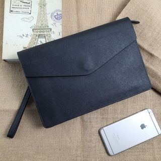 Clutch công sở da bò saffiano cap cấp cực đẹp