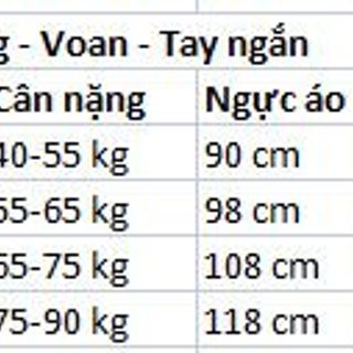 Đầm suông voan bigsize