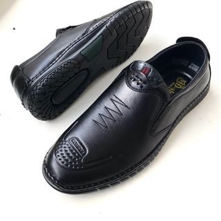 Giày lười nam da bò,đế cao su mềm