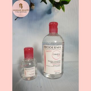 Nước Tẩy Trang Bioderma Créaline H2O 500ML Dành Cho Da Dầu, Da Nhạy Cảm Mẫu Mới Nắp Mở