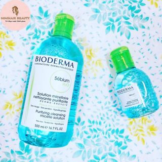 Nước Tẩy Trang Bioderma Créaline H2O 500ML Dành Cho Da Dầu, Da Nhạy Cảm Mẫu Mới Nắp Mở