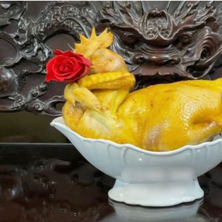 Bát thuyền đựng gà