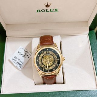 Đồng hồ da rolexxx nam chạy cơ